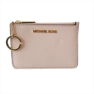 Michael Kors Jet Set Travel Leather Coin Zip Pouch